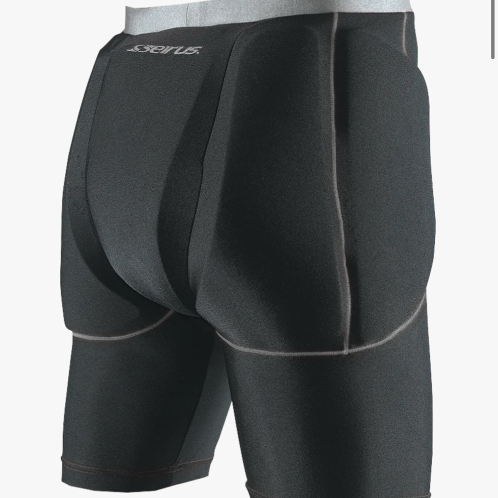 Black Padded butt protector for so or snow board